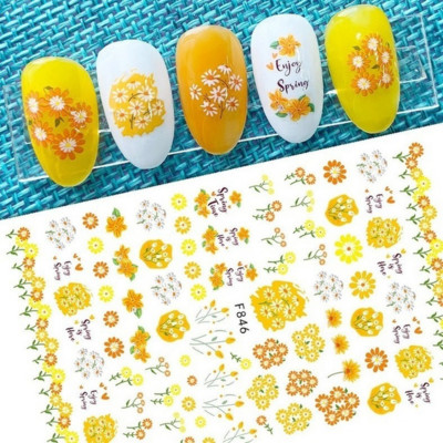 Tavaszi körömdíszítő matricák piros fehér rózsa virágmintás csúszkák levelek vonalak matricák 3D öntapadó körmök kiegészítők matrica