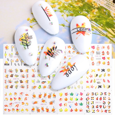 Karácsonyi mézeskalács körmök matricák karácsonyi harangok magyal vízcsúszdák édes kávé torta design téli matricák manikűr BN2413-2424