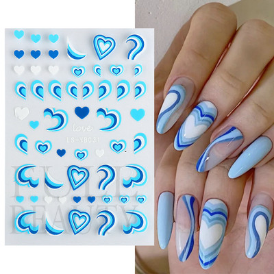 Graffiti Mustrid Küünte Kleebised Must Maalimine Armas Karu Jänes Inglise Disain Slider Kleebis Maniküür Dekoratsioon LS-J42