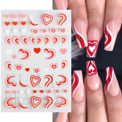 Graffiti Mustrid Küünte Kleebised Must Maalimine Armas Karu Jänes Inglise Disain Slider Kleebis Maniküür Dekoratsioon LS-J42