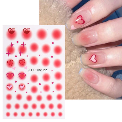 Graffiti Mustrid Küünte Kleebised Must Maalimine Armas Karu Jänes Inglise Disain Slider Kleebis Maniküür Dekoratsioon LS-J42