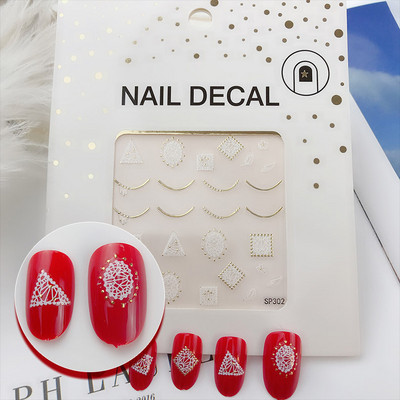 1 tk Pronkseerivad Rhinestones küünekleebised 3D litrid Holograafilised küünte särahelbed litrid peegli sädeleva efektiga kaunistused