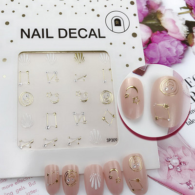 1 tk Pronkseerivad Rhinestones küünekleebised 3D litrid Holograafilised küünte särahelbed litrid peegli sädeleva efektiga kaunistused