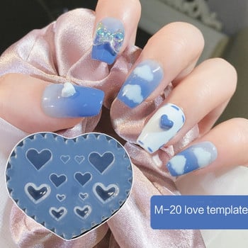 Καλούπια 3D Nail Art Καλούπια σιλικόνης Μίνι καλούπι νυχιών με πολυεπίπεδη φόρμα με κρυστάλλινη ρητίνη Πολύτιμοι λίθοι Καλούπια νυχιών