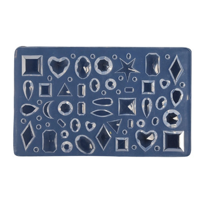 Καλούπια 3D Nail Art Καλούπια σιλικόνης Μίνι καλούπι νυχιών με πολυεπίπεδη φόρμα με κρυστάλλινη ρητίνη Πολύτιμοι λίθοι Καλούπια νυχιών