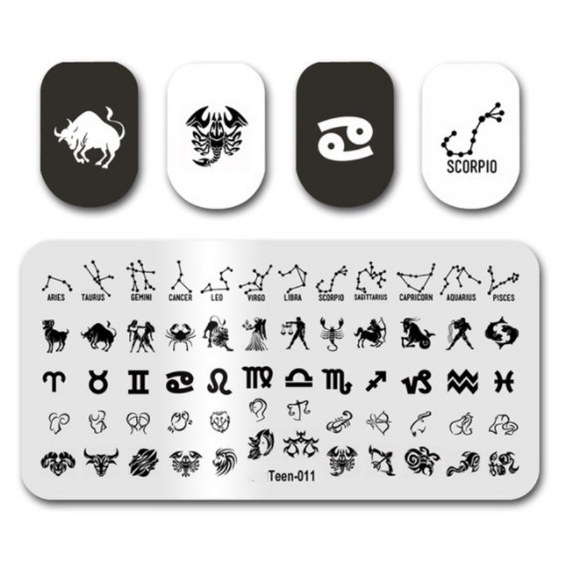 Lehed Lilletriibu Disain Templiplaadid Abstraktsed Sn Küünetempli mall Kõver Loomad Trükkimine Šabloon Küünte mallid