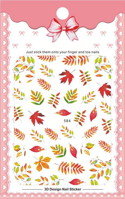 3D Bohemia Fekete vonal Virágok Letter Desgin Öntapadó Nail Art matricák Körömáteresztő csúszók Pakolások Manikűr Fóliák DIY Z540