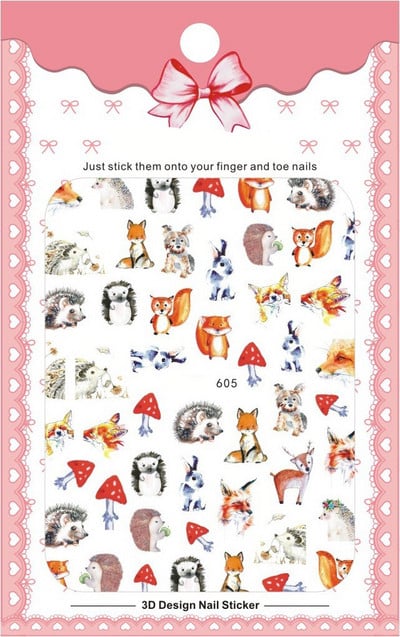 3D Bohemia Fekete vonal Virágok Letter Desgin Öntapadó Nail Art matricák Körömáteresztő csúszók Pakolások Manikűr Fóliák DIY Z540