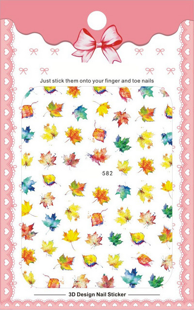 3D Bohemia Fekete vonal Virágok Letter Desgin Öntapadó Nail Art matricák Körömáteresztő csúszók Pakolások Manikűr Fóliák DIY Z540