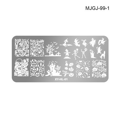 Χριστουγεννιάτικη πλάκα για σφράγιση νυχιών Πλάκες Φεστιβάλ Snowflake Pattern Nail Art Image Πλάκα από ανοξείδωτο ατσάλι Εργαλεία στένσιλ για Χριστούγεννα Πρωτοχρονιά