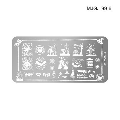 Χριστουγεννιάτικη πλάκα για σφράγιση νυχιών Πλάκες Φεστιβάλ Snowflake Pattern Nail Art Image Πλάκα από ανοξείδωτο ατσάλι Εργαλεία στένσιλ για Χριστούγεννα Πρωτοχρονιά