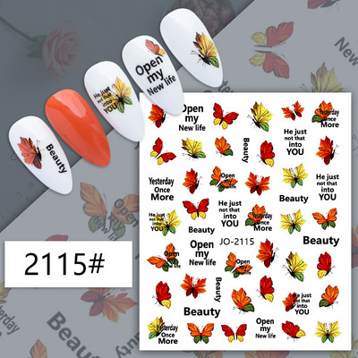 Nail Art matrica Lézeres pillangó tavaszi virágok matricák körmökhöz Holografikus ragasztós csúszkák 3D körömmatrica dekoráció