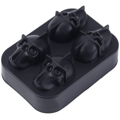 1 ΤΕΜ. Ice Cube Maker DIY Δημιουργική φόρμα δίσκου σχήματος κρανίου σιλικόνης Home Bar Party Cool Whisky Wine Ice Cream Bar Tool