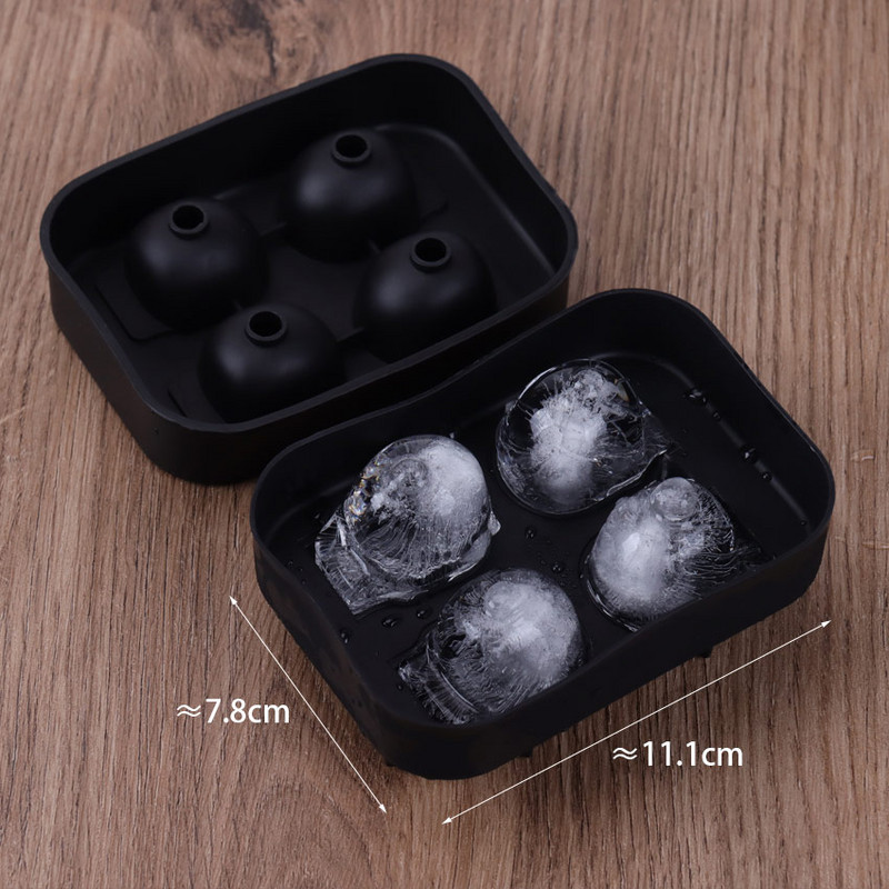 1 ΤΕΜ. Ice Cube Maker DIY Δημιουργική φόρμα δίσκου σχήματος κρανίου σιλικόνης Home Bar Party Cool Whisky Wine Ice Cream Bar Tool