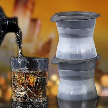 Καλούπι σιλικόνης Ice Cube Mold DIY Ice Ball Στρογγυλό καλούπι για ποτό ουίσκι κοκτέιλ