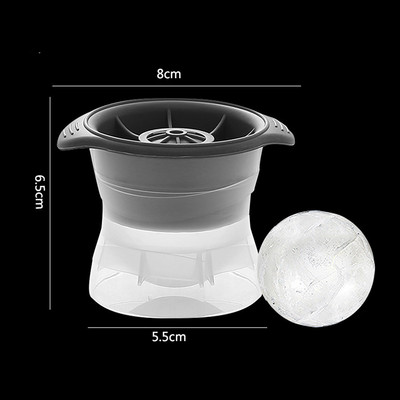 Silikoonist jääkuubiku vorm DIY jääpalli ümmargune vorm kokteiliviskijoogi jaoks