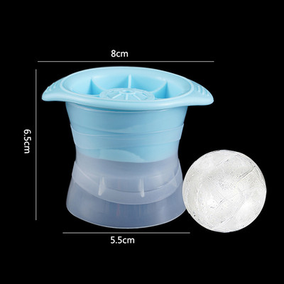 Silikoonist jääkuubiku vorm DIY jääpalli ümmargune vorm kokteiliviskijoogi jaoks