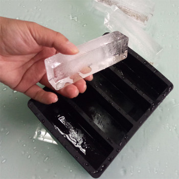Форма за тава за лед с дълги ленти Форма за хранителна силиконова тава за лед Направи си сам машина за лед тава за лед