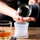 2022 m. nauja silikoninė ledo padėklo forma naminė ledo ritulio modelis ledo dėžutės sferinė ledo kubo forma