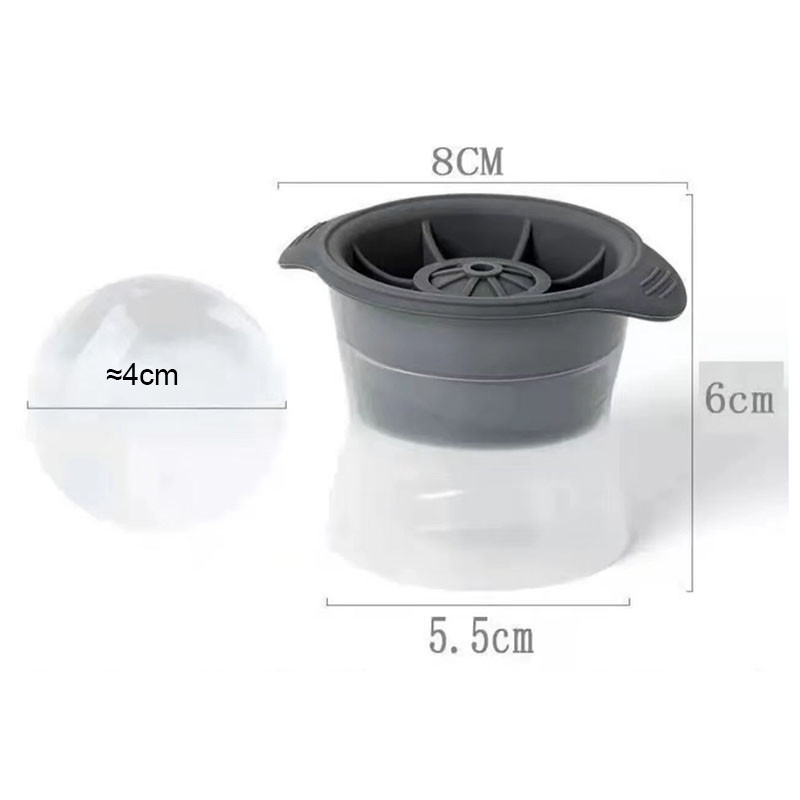 2022 m. nauja silikoninė ledo padėklo forma naminė ledo ritulio modelis ledo dėžutės sferinė ledo kubo forma