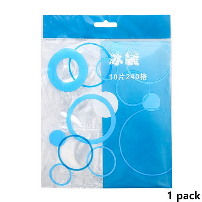 10 bucăți/pachet Saci de gheață de unică folosință înghețați pentru cuburi de gheață din plastic cu auto-etanșare Instrumente pentru prepararea de gheață