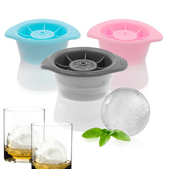 Нова форма за кубчета лед с кръгла топка от 6 см Направи си сам машина за сладолед Пластмасова форма за лед Тава за лед за уиски за бар Инструмент Кухненска джаджа Аксесоари