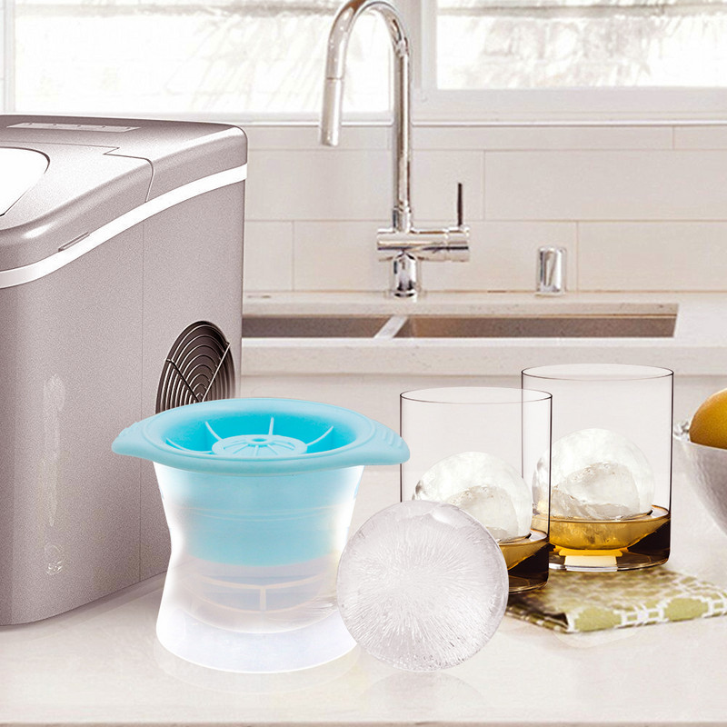 Νέα Στρογγυλή φόρμα παγωτού 6 εκατοστών DIY Παγωτομηχανή Πλαστική φόρμα πάγου Δίσκος ουίσκι για εργαλεία μπαρ Αξεσουάρ Gadget κουζίνας