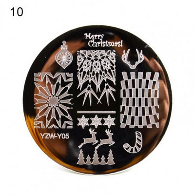 Univerzális nyomdai stencil manikűr művészeti bélyegsablonok körömbélyegző lemez tömör köröm készítés