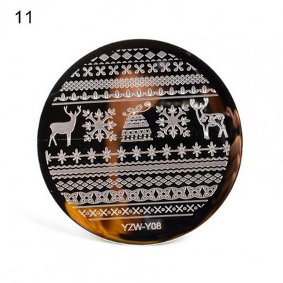 Univerzális nyomdai stencil manikűr művészeti bélyegsablonok körömbélyegző lemez tömör köröm készítés