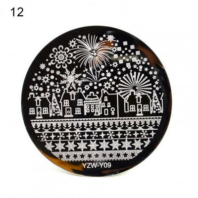 Univerzális nyomdai stencil manikűr művészeti bélyegsablonok körömbélyegző lemez tömör köröm készítés