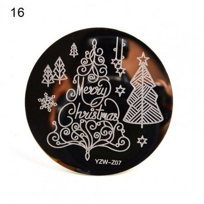 Univerzális nyomdai stencil manikűr művészeti bélyegsablonok körömbélyegző lemez tömör köröm készítés