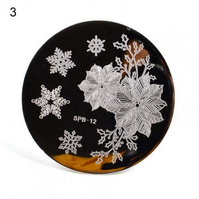 Univerzális nyomdai stencil manikűr művészeti bélyegsablonok körömbélyegző lemez tömör köröm készítés