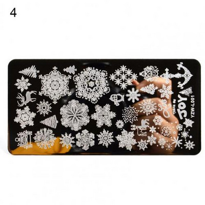 Univerzális nyomdai stencil manikűr művészeti bélyegsablonok körömbélyegző lemez tömör köröm készítés