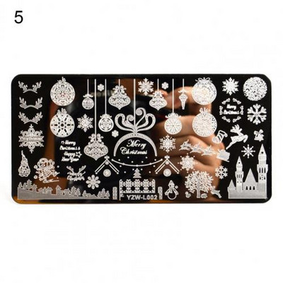 Univerzális nyomdai stencil manikűr művészeti bélyegsablonok körömbélyegző lemez tömör köröm készítés