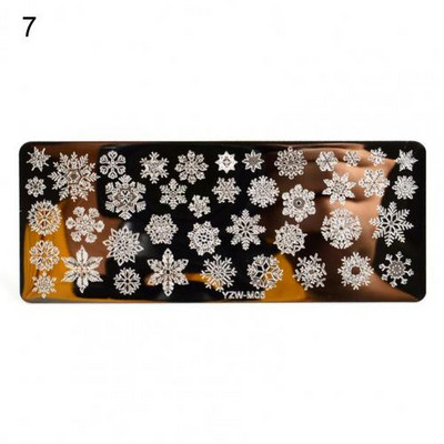 Univerzális nyomdai stencil manikűr művészeti bélyegsablonok körömbélyegző lemez tömör köröm készítés