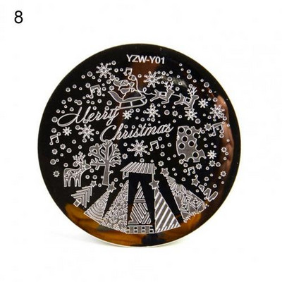 Univerzális nyomdai stencil manikűr művészeti bélyegsablonok körömbélyegző lemez tömör köröm készítés