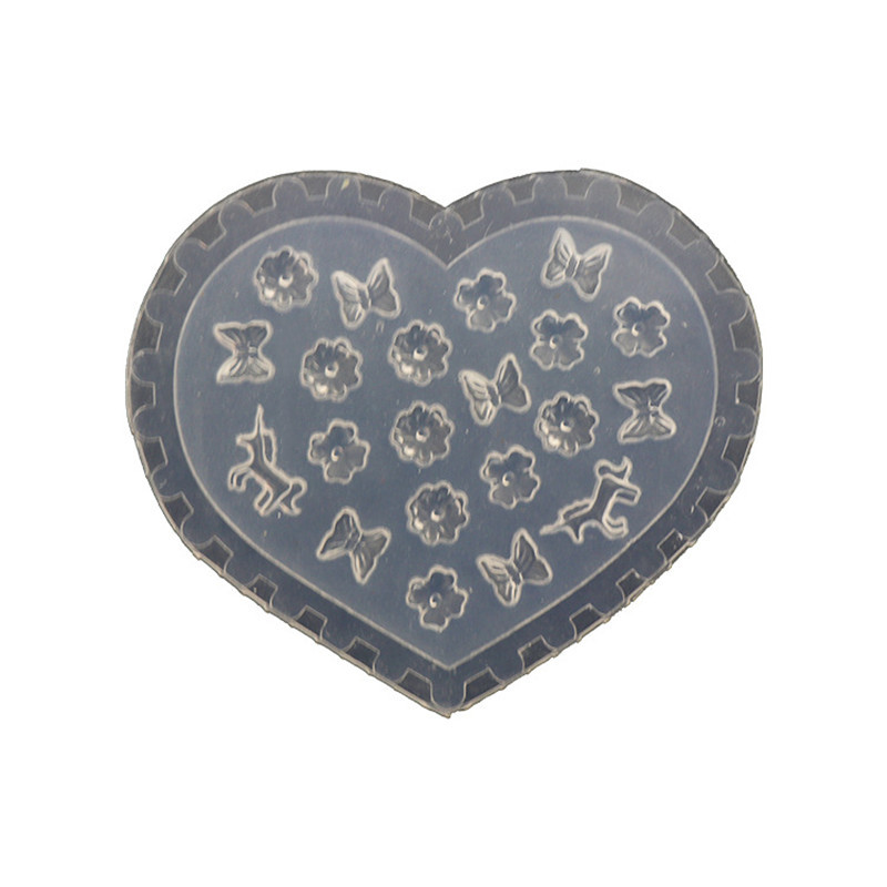 Gemstone Butterfly 3D ακρυλικό καλούπι νυχιών Palace Διακοσμήσεις νυχιών DIY Σχέδιο σιλικόνης Καλούπι για μανικιούρ Νυχιών Πρότυπο Σφραγίδα νυχιών