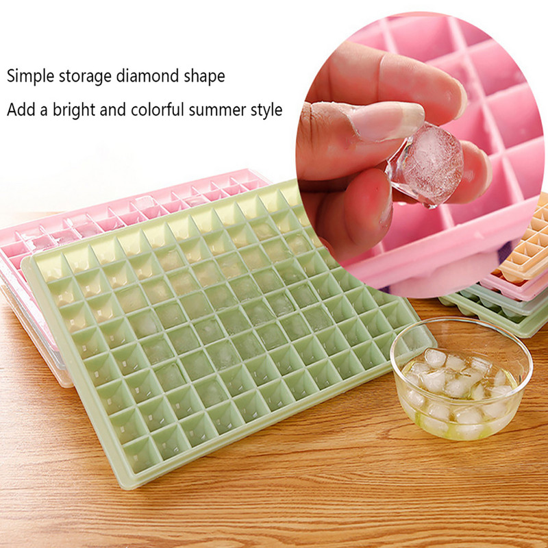 60/96 Grid Ice Mold Square Bar Παρασκευαστής ποτών No Cover Παγωτό Creative Cube Mold Cube Box Big Mold Εργαλεία κουζίνας