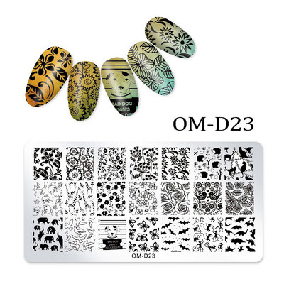 Rectangle Nail Art Stamper Templates DIY Design Plate Nail Design Plate Image Plate Nail Art Tools