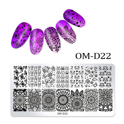 Rectangle Nail Art Stamper Templates DIY Design Plate Nail Design Plate Image Plate Nail Art Tools