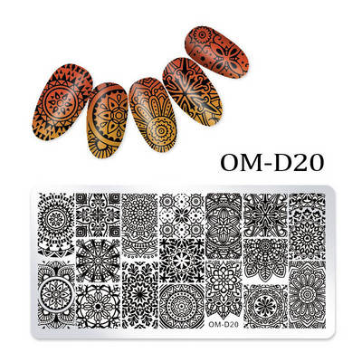 Rectangle Nail Art Stamper Templates DIY Design Plate Nail Design Plate Image Plate Nail Art Tools