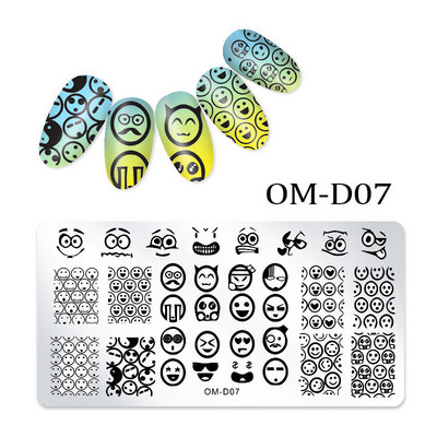 Rectangle Nail Art Stamper Templates DIY Design Plate Nail Design Plate Image Plate Nail Art Tools