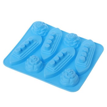 Δίσκοι πάγου σιλικόνης Mold Carving Mold Maker Titanic Shaped for Party Drinks