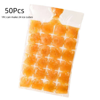 Suvine joogijääkuubiku vormi ühekordne isesulguv kott läbipaistev isetegemise kiirkülmutav jää valmistamise vormikott köögividinad