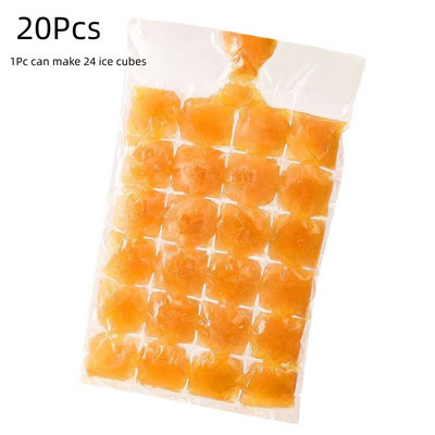 Suvine joogijääkuubiku vormi ühekordne isesulguv kott läbipaistev isetegemise kiirkülmutav jää valmistamise vormikott köögividinad