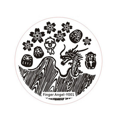Îngerul degetelor 1 buc. farfurii de ștanțare pentru arta unghiilor, farfurie cu imagine ștampilă, model de litere, șablon rotund de imprimare cu flori