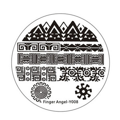 Îngerul degetelor 1 buc. farfurii de ștanțare pentru arta unghiilor, farfurie cu imagine ștampilă, model de litere, șablon rotund de imprimare cu flori
