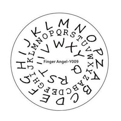 Îngerul degetelor 1 buc. farfurii de ștanțare pentru arta unghiilor, farfurie cu imagine ștampilă, model de litere, șablon rotund de imprimare cu flori