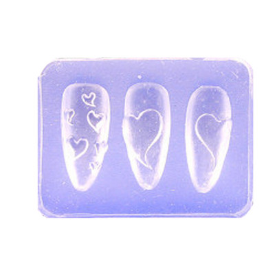 3D silikonski kalup za rezbarenje noktiju Ploča za utiskivanje UV gel lak Šablone za ukrašavanje noktiju DIY ukrasi za nokte Alati za manikuru