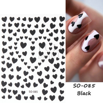 3D Laser-südame küünekunsti kleebis Holograafilised tähed liugurid Aurora kiled klaasküüned DIY disain läikivad kleebised maniküüri mähised GL1982